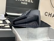 Fortok Chanel Handbag Leather in Navy Blue 32 x 7.5 x 19CM - 5