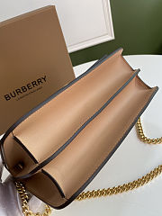 Fortok Burberry Quilted Monogram Lambskin TB Bag Brown 25.5 - 6.5 - 18.5 cm - 5