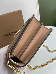 Fortok Burberry Quilted Monogram Lambskin TB Bag Brown 25.5 - 6.5 - 18.5 cm - 4