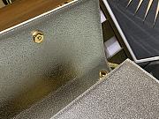 Fortok Saint Laurent YSL Kate Tassel Chain Wallet Silver 24x14.5x5.5cm - 2