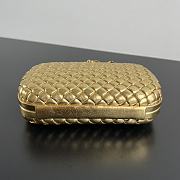 Fortok Bottega Veneta Intreccio Flower Knotted Minaudière in Gold 20x12x5.5cm - 6