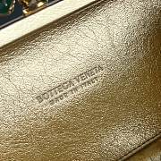 Fortok Bottega Veneta Intreccio Flower Knotted Minaudière in Gold 20x12x5.5cm - 3