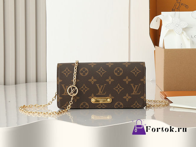 Fortok Louis Vuitton Monogram Lily Wallet On Chain Monogram 20.7 x 10.2 x 3.5 cm - 1