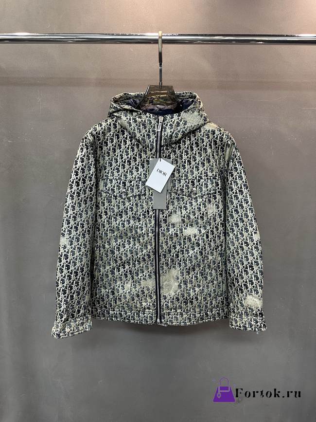 Fortok Dior Hooded Jacket Blue - 1
