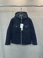 Fortok Dior Hooded Jacket Navy Blue - 1