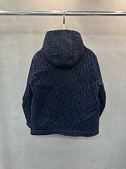 Fortok Dior Hooded Jacket Navy Blue - 4