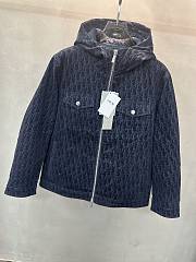 Fortok Dior Hooded Jacket Navy Blue - 6