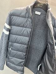 Fortok Moncler Padded Wool Zip-Up Cardigan Grey - 5