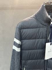 Fortok Moncler Padded Wool Zip-Up Cardigan Grey - 4