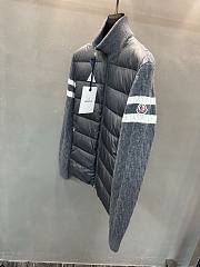Fortok Moncler Padded Wool Zip-Up Cardigan Grey - 2