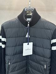 Fortok Moncler Padded Wool Zip-Up Cardigan Black - 2