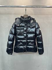 Fortok Moncler Glareins short down jacket with a hood Black  - 1
