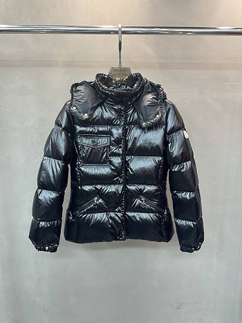 Fortok Moncler Glareins short down jacket with a hood Black 