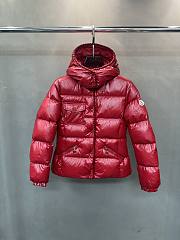 Fortok Moncler Glareins short down jacket with a hood Red - 1