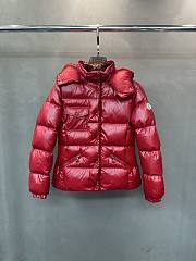 Fortok Moncler Glareins short down jacket with a hood Red - 6