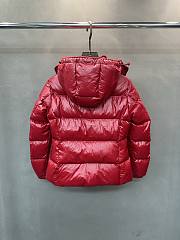 Fortok Moncler Glareins short down jacket with a hood Red - 4
