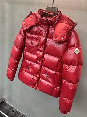 Fortok Moncler Glareins short down jacket with a hood Red - 5