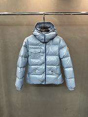 Fortok Moncler Glareins short down jacket with a hood Grey  - 1