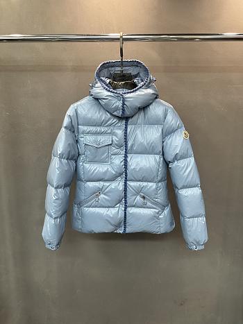 Fortok Moncler Glareins short down jacket with a hood Grey 