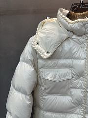 Fortok Moncler Glareins short down jacket with a hood White - 4