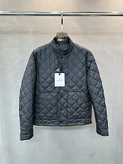 Fortok Moncler Oise Diamond-Quilted Short Down Jacket Black - 1
