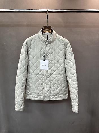 Fortok Moncler Oise Diamond-Quilted Short Down Jacket White