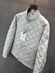 Fortok Moncler Oise Diamond-Quilted Short Down Jacket White - 6