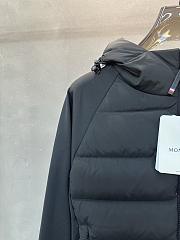 Fortok Moncler Grenoble logo-print padded jacket Black  - 4