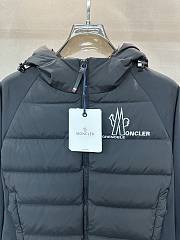 Fortok Moncler Grenoble logo-print padded jacket Black  - 2