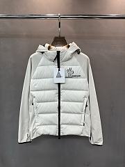 Fortok Moncler Grenoble logo-print padded jacket White - 1