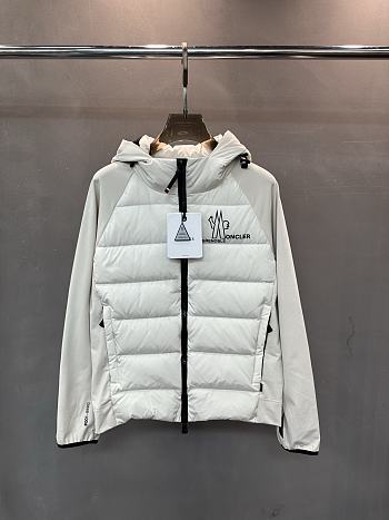 Fortok Moncler Grenoble logo-print padded jacket White