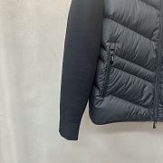 Fortok Moncler Padded Wool Zipup Cardigan Black  - 3