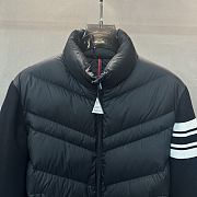 Fortok Moncler Padded Wool Zipup Cardigan Black  - 2