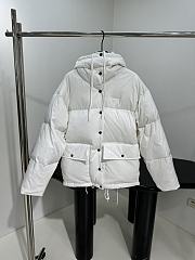 Fortok Prada Hood Padding Jacket White - 1