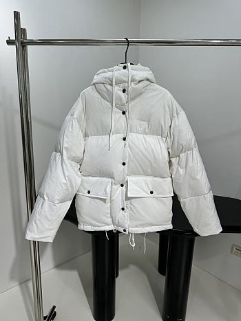 Fortok Prada Hood Padding Jacket White