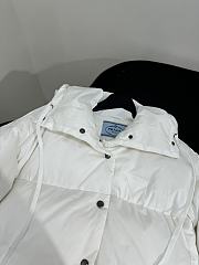 Fortok Prada Hood Padding Jacket White - 5