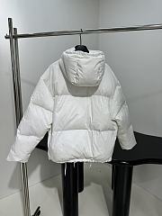 Fortok Prada Hood Padding Jacket White - 3