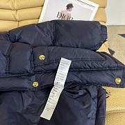 Fortok Celine Triomphe Soft Down Jacket Navy Blue - 4