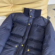 Fortok Celine Triomphe Soft Down Jacket Navy Blue - 3