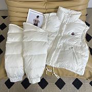 Fortok Moncler Selle 2-in-1 Short Down Jacket White - 3