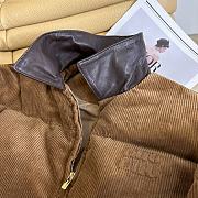 Fortok Miu Miu Corduroy Down Jacket Brown - 4