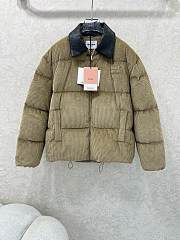 Fortok Miu Miu corduroy puffer jacket Brown  - 1