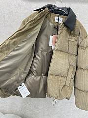 Fortok Miu Miu corduroy puffer jacket Brown  - 5