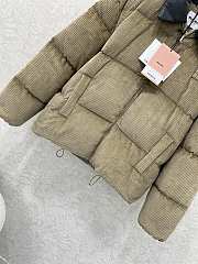 Fortok Miu Miu corduroy puffer jacket Brown  - 2