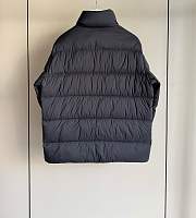 Fortok Moncler Grignan Diagonal-Quilted Short Down Jacket Black - 6