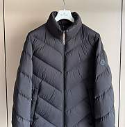 Fortok Moncler Grignan Diagonal-Quilted Short Down Jacket Black - 3
