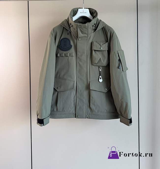 Fortok Moncler Maple Short Down Jacket Green - 1