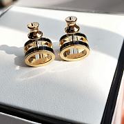 Fortok Hermes H Earrings Black - 3