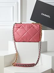 Fortok Chanel 19 Pink in Small 26×16×9cm - 4
