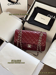 Fortok Chanel Flap Bag Burgundy 23cm - 1